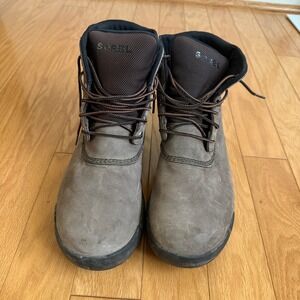 Sorel Mens NM2200 256 Brown Leather Ankle Boots Size‎ 12